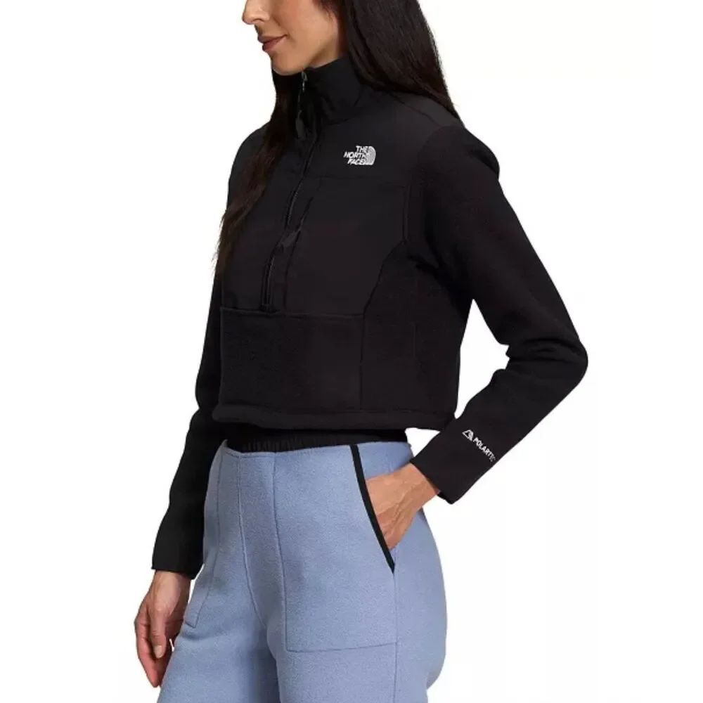 The North Face Denali Cropped Fleece Jacket Black XXL